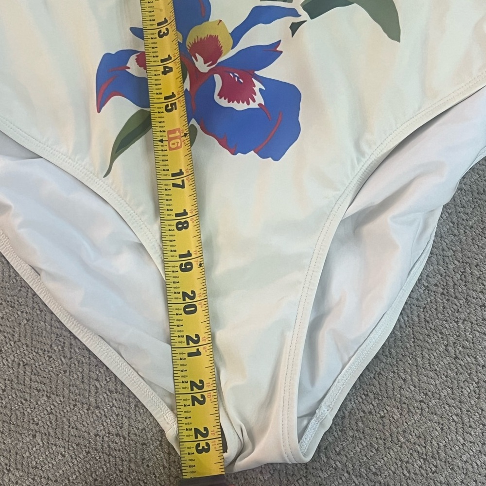 Tory Burch, one piece Floral Strapless Swimsuit read notes - Picture 9 of 16